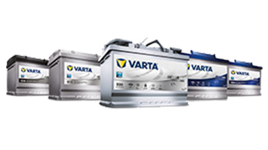 Аккумуляторы для легковых автомобилей Varta